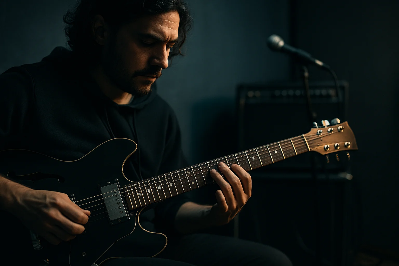 Domine os padrões e arpejos da escala menor da guitarra